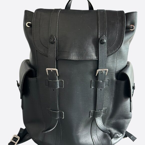 Louis Vuitton Black EPI Leather Christopher Backpack